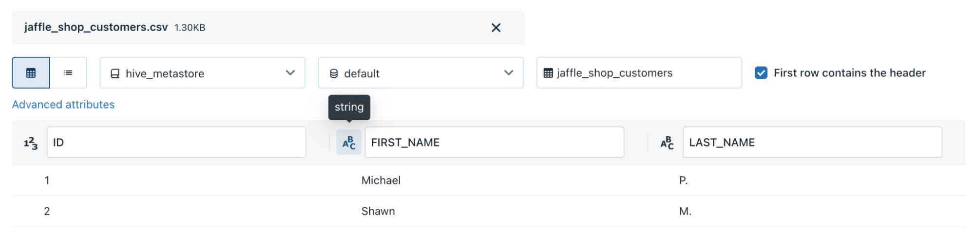 Load jaffle shop customers Load jaffle shop customers