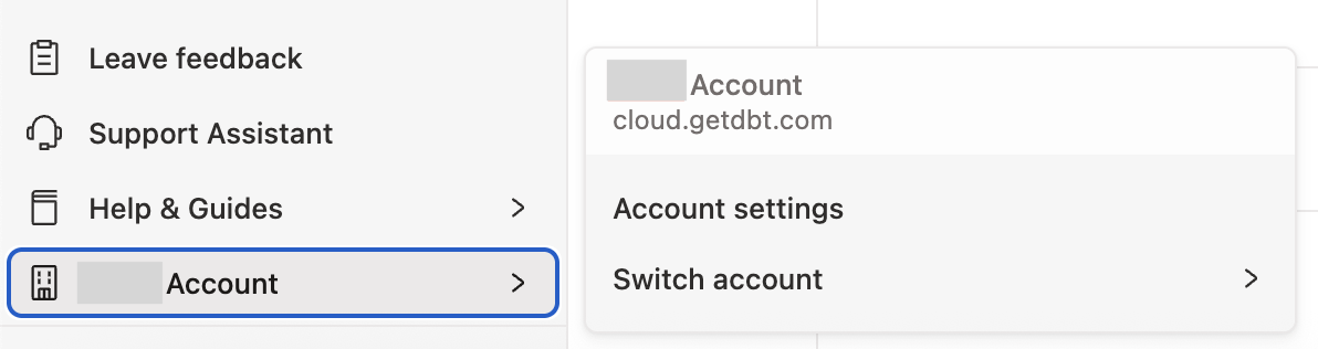 Navigate to account settings Navigate to account settings